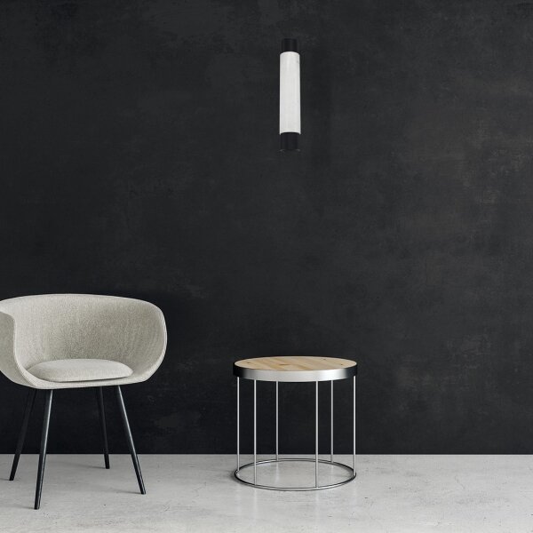 Висящ полилей MARBLE WHITE/BLACK 1xGU10/8W/230V