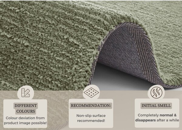 Тъмнозелен килим , 120 x 170 cm Supersoft - Mint Rugs