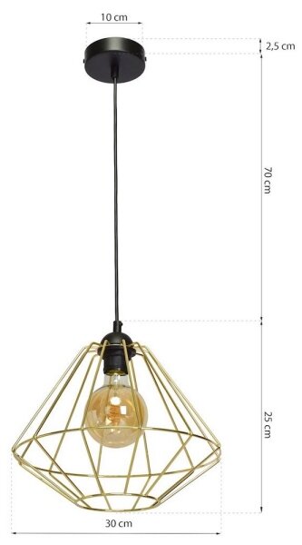 Висящ полилей LUPO 1xE27/60W/230V