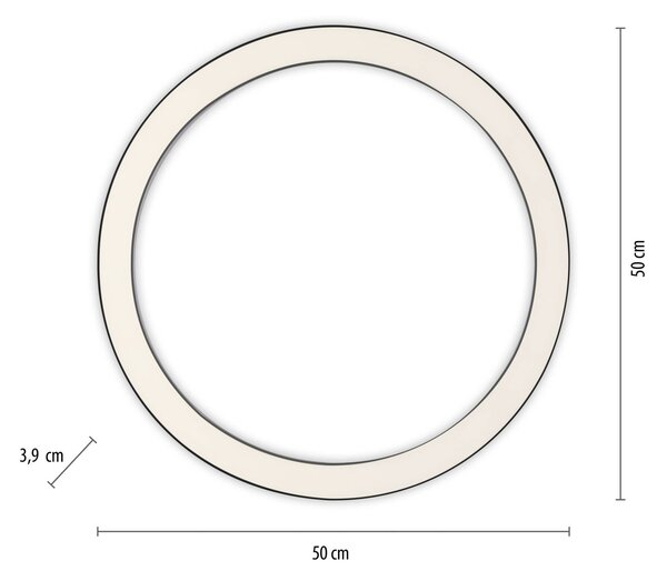 LED лампа за таван PURE Lines, Ø 50 cm, антрацит, CCT, дистанционно