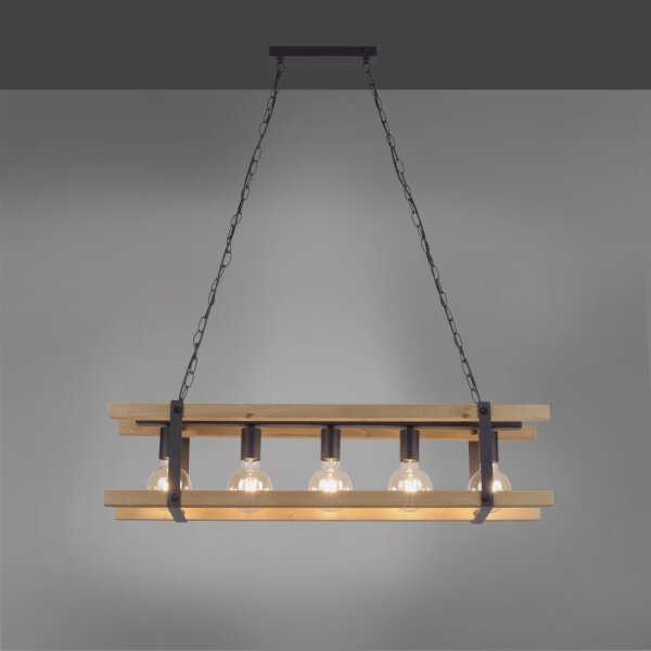 Leuchten Direkt 15685-79 - Пендел EDITH 5xE27/60W/230V