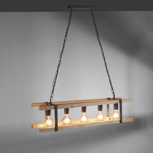 Leuchten Direkt 15685-79 - Пендел EDITH 5xE27/60W/230V