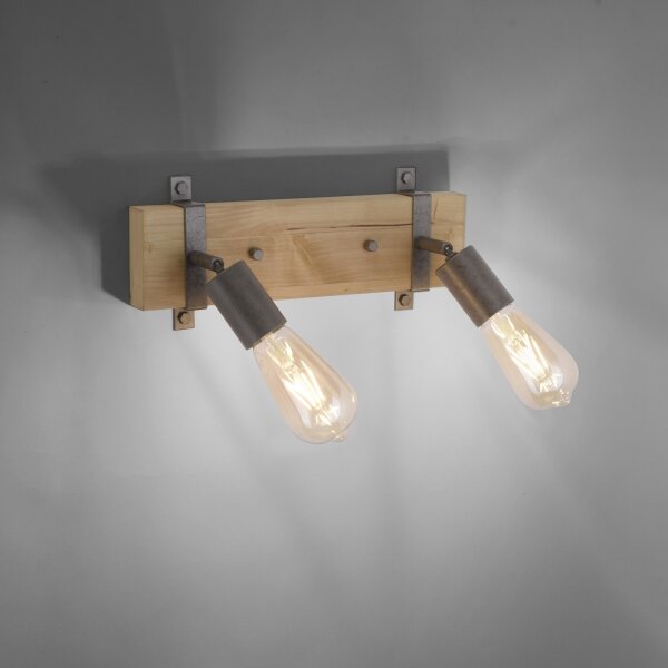 Leuchten Direkt 13472-79 - Стенен спот SLAT 2xE27/40W/230V