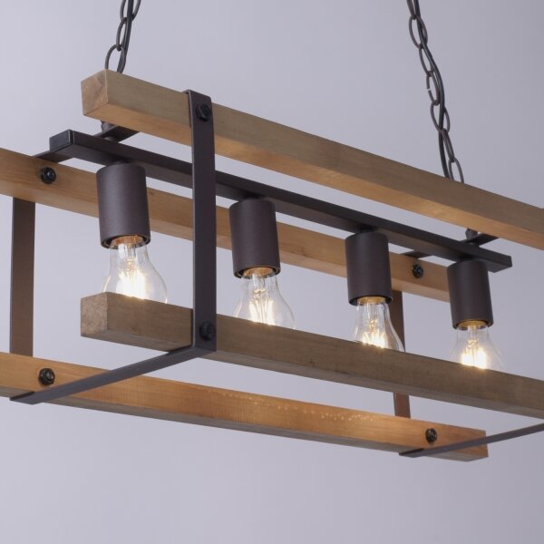 Leuchten Direkt 15684-79 - Пендел EDITH 4xE27/60W/230V