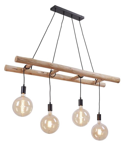 Leuchten Direkt 15025-18 - Пендел EDGAR 4xE27/60W/230V