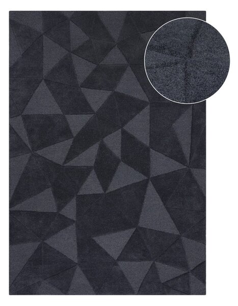Сив вълнен килим 170x120 cm Shard - Flair Rugs
