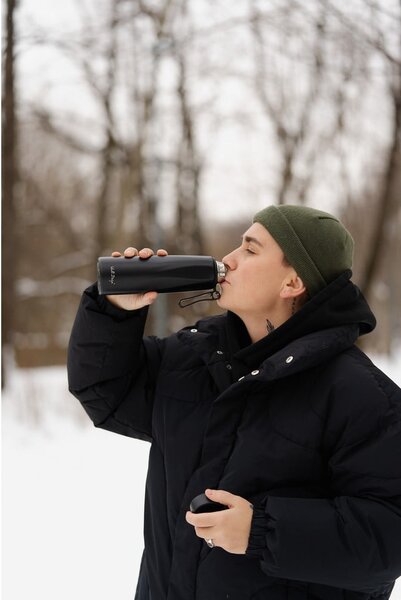 Черен термос 500 ml Fuori – Vialli Design