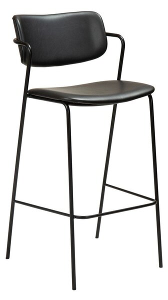 Черен бар стол от изкуствена кожа, височина 107 cm Zed - DAN-FORM Denmark