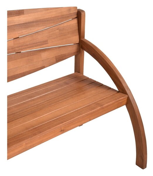 Кафява градинска пейка от масивно дърво Hadia – Garden Pleasure