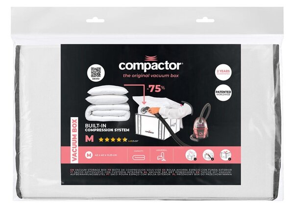Вакуумна подсилена текстилна кутия за съхранение на дрехи 42x25x25 cm Life – Compactor