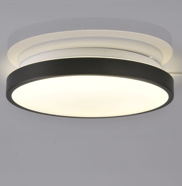 LED Лампа за таван KERN LED/15W/230V черна
