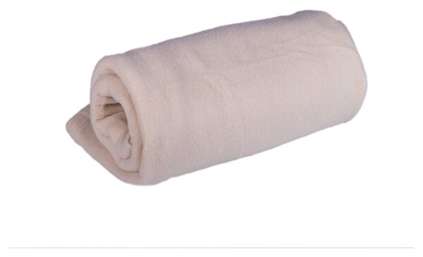 Бежово одеяло от флийс 150x200 cm Plain – JAHU collections