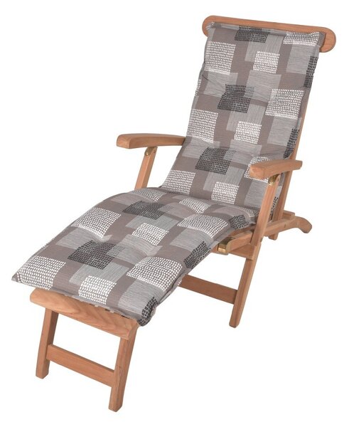 Сива възглавница за градински стол за шезлонг 52x170 cm Stoke – Sun Garden