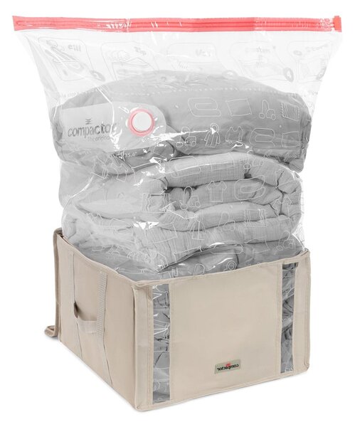 Вакуумна текстилна кутия за съхранение на дрехи 42x40x25 cm Life – Compactor
