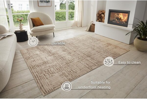 Кафяв/бежов килим 120x170 cm Terrain – Hanse Home