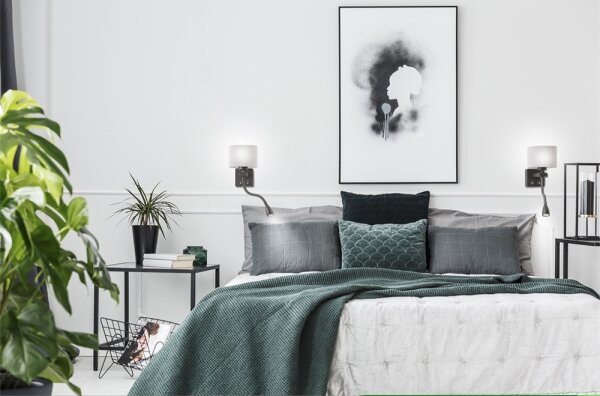 LED гъвкаво осветление POLO 1xE27/40W+LED/2W 230V черно