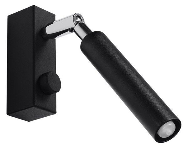 Черен прожектор 10x3 cm Tiden – Sollux