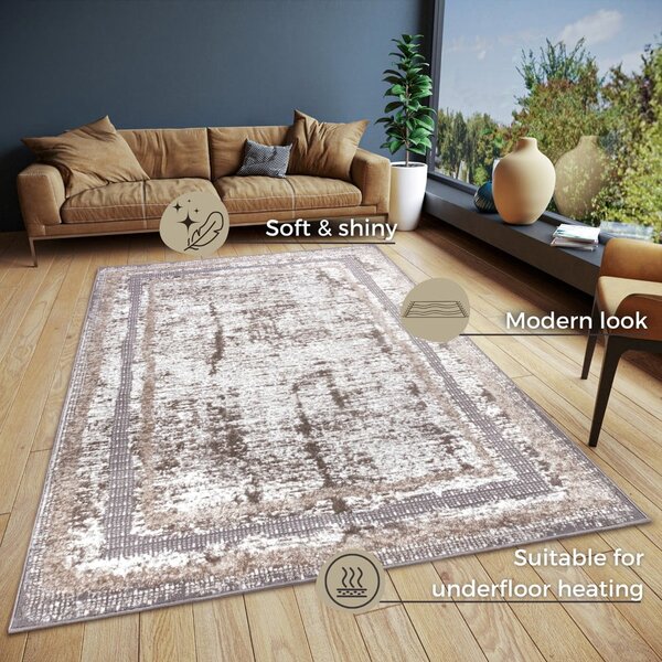 Килим в бежово-сребристо 57x90 cm Shine Classic - Hanse Home
