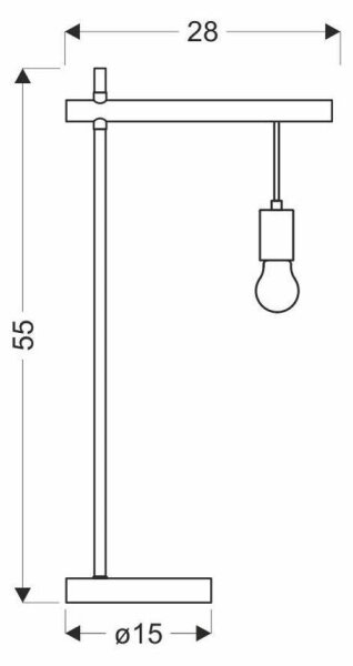 Настолна лампа IZZY 1xE27/60W/230V