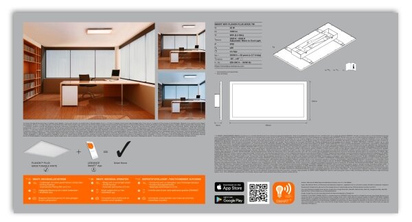 Ledvance - Димируема LED лампа SMART+ PLANON LED/22W/230V Wi-Fi