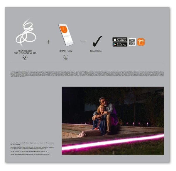 Ledvance - LED RGB+TW Екстериорен лента SMART+ FLEX 5m LED/20W/230V IP44 Wi-Fi