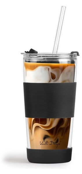 Черна термочаша 600 ml Fuori – Vialli Design