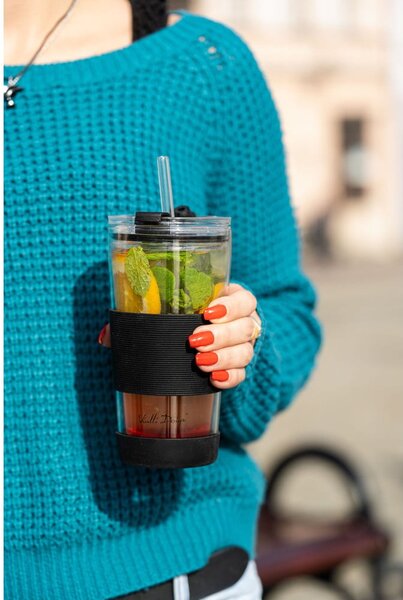 Черна термочаша 600 ml Fuori – Vialli Design