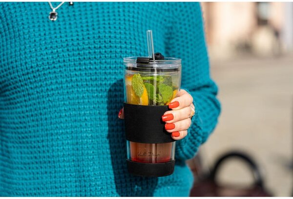 Черна термочаша 600 ml Fuori – Vialli Design