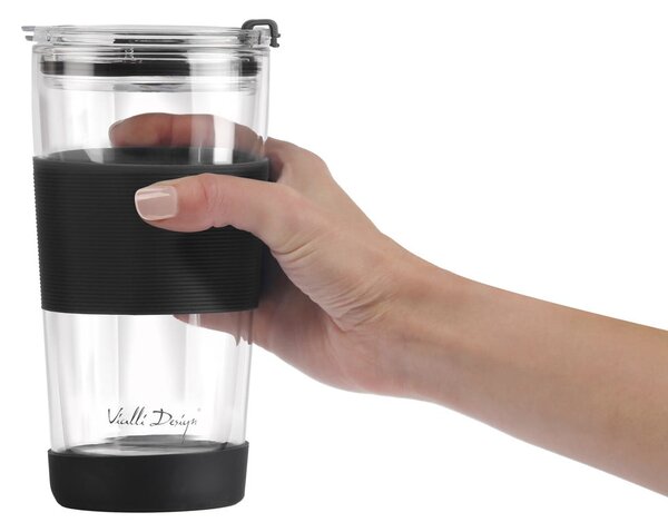 Черна термочаша 600 ml Fuori – Vialli Design