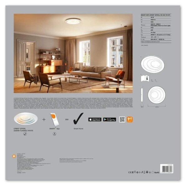 Ledvance - LED Димируема лампа SMART+ SPIRAL LED/24W/230V Wi-Fi