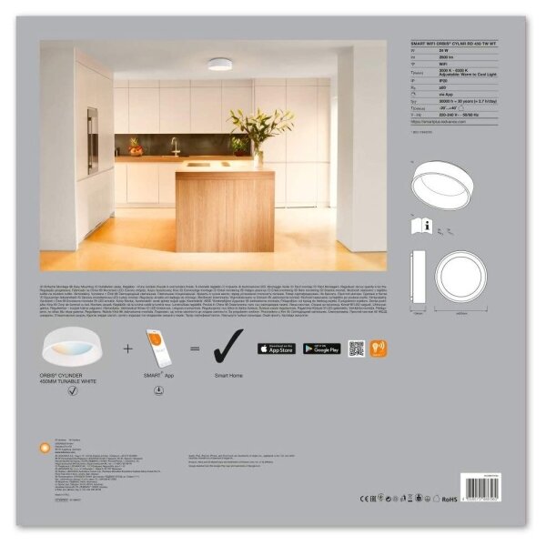 Ledvance - LED Димируема лампа SMART+ CYLINDER LED/24W/230V Wi-Fi