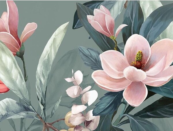 Зелен чаршаф от органичен памук за единично легло Rose, 140 x 220 cm Organic - Descanso