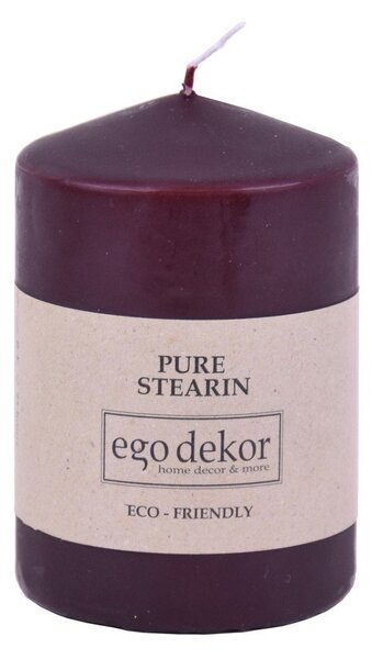 Виненочервена свещ Връх, време на горене 25 ч. Eco - Eco candles by Ego dekor