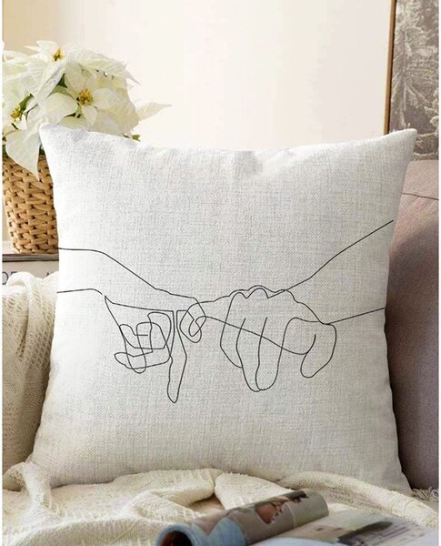 Калъфка за възглавница от памучна смес Pinky, 55 x 55 cm - Minimalist Cushion Covers