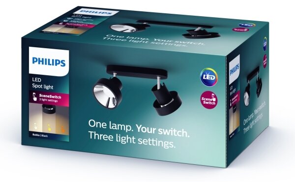 Philips 50602/30/P0 - LED Димируем спот BUKKO 2xLED/4,5W/230V