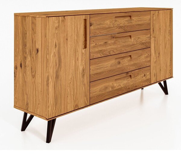 Висок скрин от дъб 182x100 cm Golo - The Beds