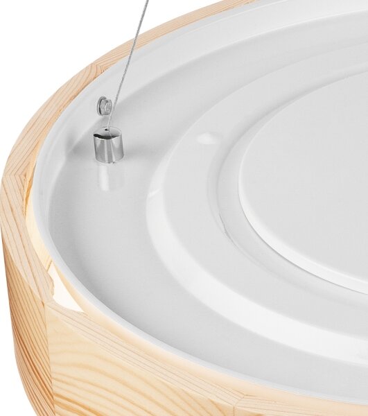 Полилей NATURAL 3xE27/60W/230V, 47 см, борова дървесина