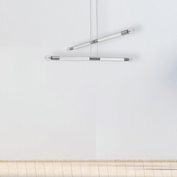 Висящ полилей BASTONE WHITE 4xE14/40W/230V