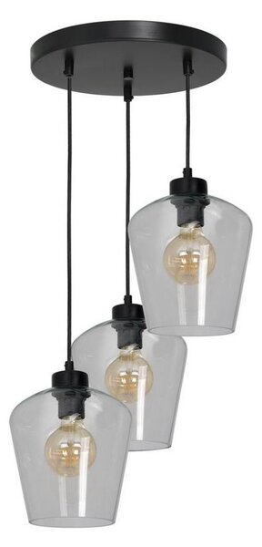 Висящ полилей SANTIAGO 3xE27/60W/230V прозрачен
