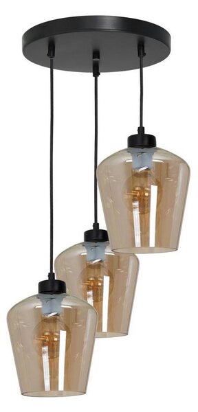 Висящ полилей SANTIAGO 3xE27/60W/230V кафяв