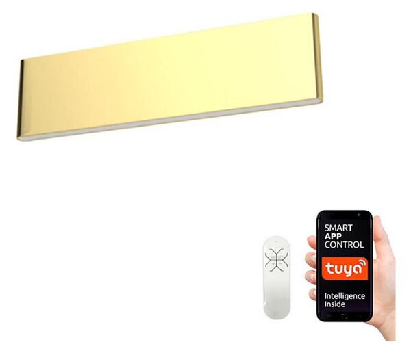 Immax Neo 07129L - LED Димируем аплик LISTON LED/18W/230V ZigBee златист + дистанционно управление