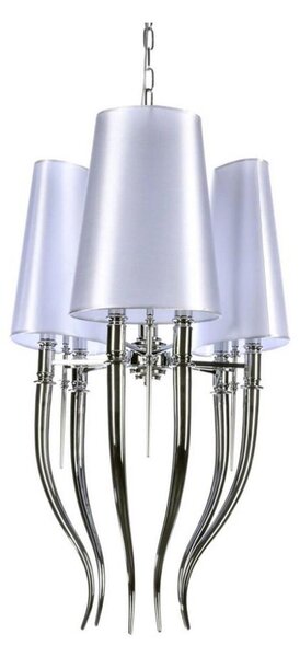 Azzardo AZ0028 - Висящ полилей DIABLO 6xE14/11W/230V бял