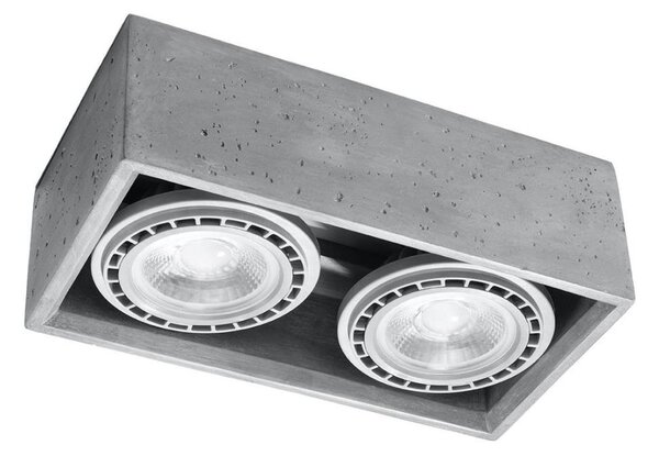 Sollux SL.0884 - Плафон QUATRO 2xGU10/40W/230V бетон