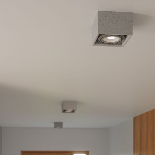 Sollux SL.0884 - Плафон QUATRO 2xGU10/40W/230V бетон