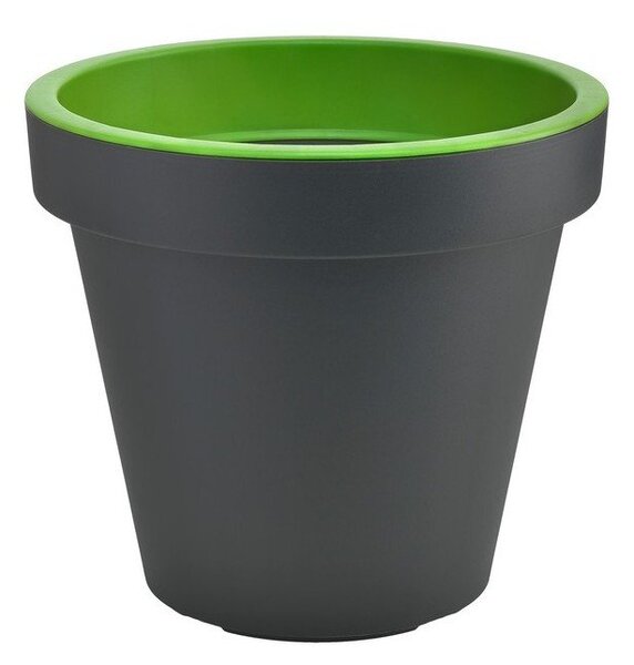 Сиво-зелена саксия , ø 29,5 cm Metro Twist - Gardenico