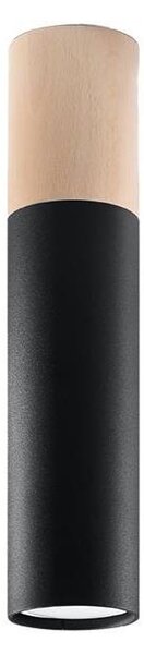 Sollux SL.0635 - Плафон PABLO 1xGU10/40W/230V черен