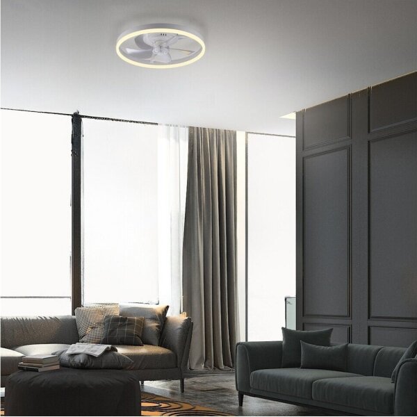JUST LIGHT. 14624-16 - LED таванен вентилатор с осветление RITA LED/22W/230V + дистанционно управление