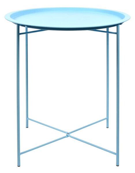 Стоманена сгъваема градинска маса в тюркоазен цвят , 46 x 46 x 52 cm - Esschert Design