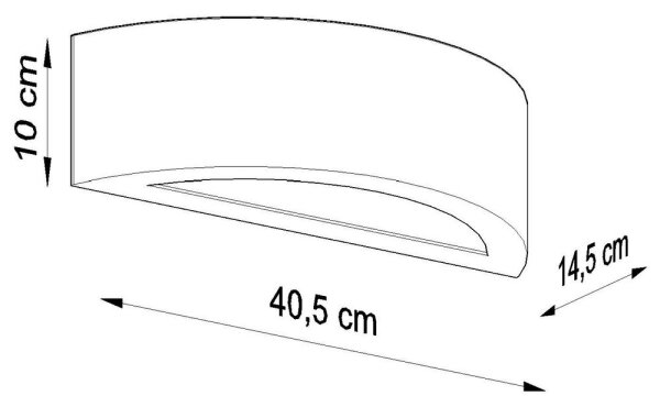 Аплик ATENA 1xE27/60W/230V черен