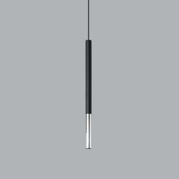 Sollux SL.0885 - Пендел MOSAIC 1xG9/12W/230V черен/хром